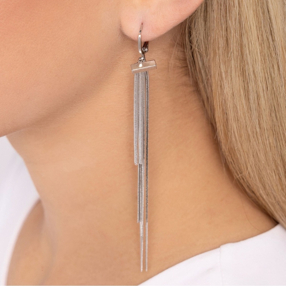 Silver Tassel Earrings